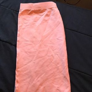 Plus Size peach skirt